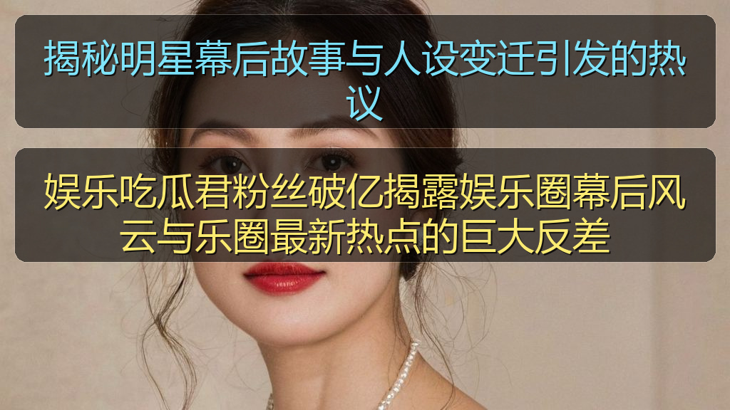 揭秘明星幕后故事与人设变迁引发的热议