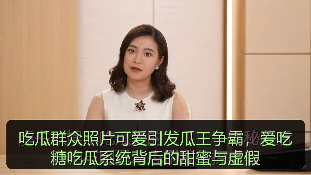 吃瓜群众照片可爱引发瓜王争霸，爱吃糖吃瓜系统背后的甜蜜与虚假