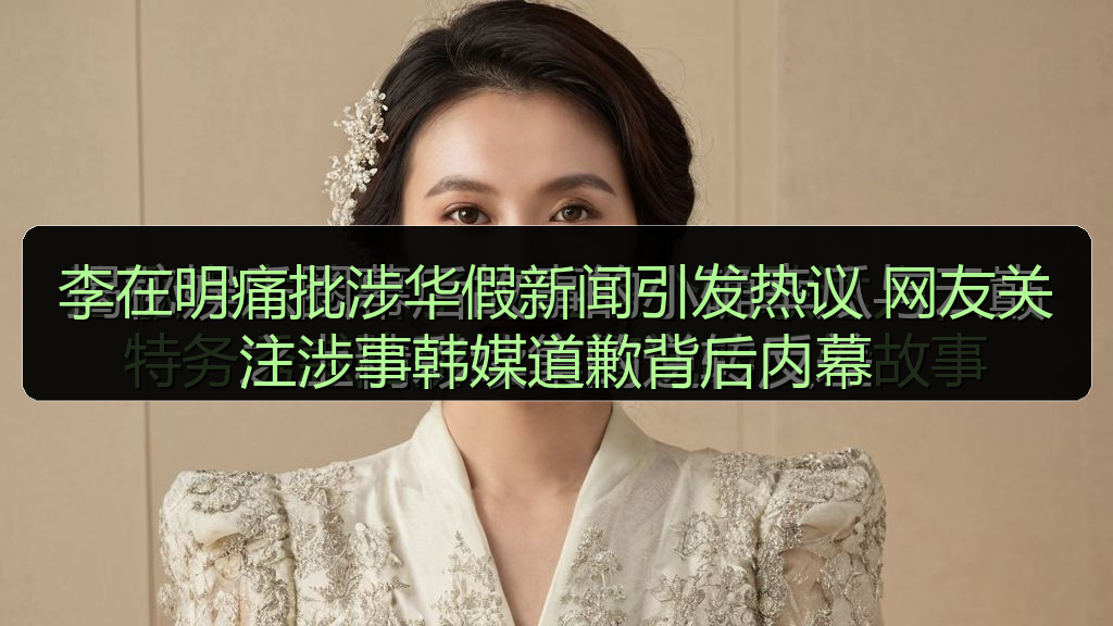 李在明痛批涉华假新闻引发热议 网友关注涉事韩媒道歉背后内幕