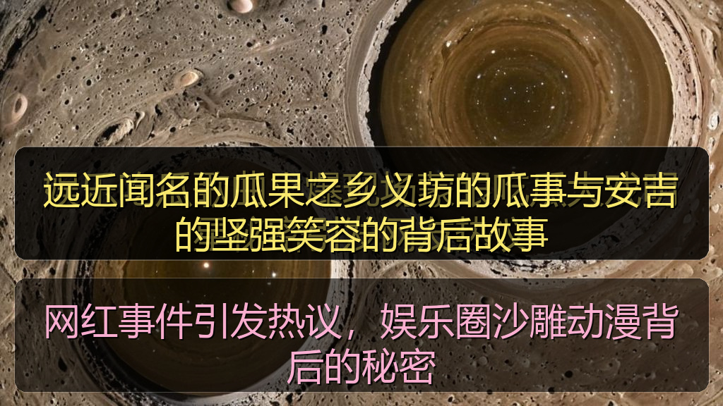 远近闻名的瓜果之乡义坊的瓜事与安吉的坚强笑容的背后故事